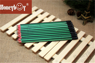 Most Popular Red Wood Stripe Paint Pencil with Black Eraser