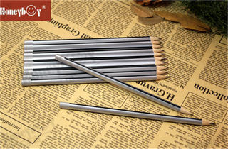 Unique And Popular Sharpened Sliver Metallic Paint Stripe Pencil 